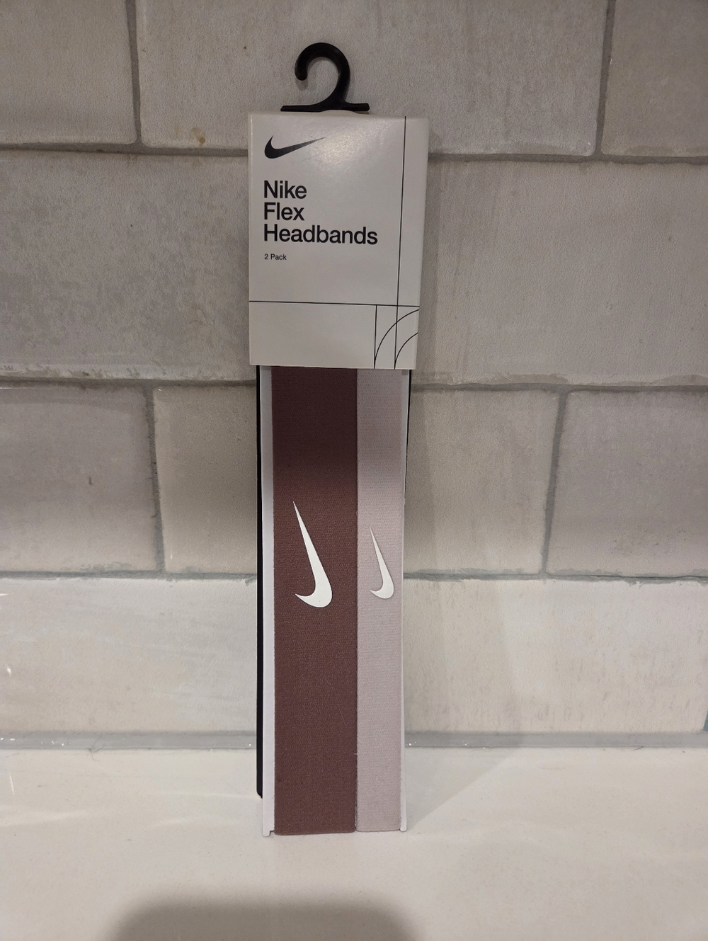 Nike Flex Headbands 2-Pack in Mauve and Dusty Rose Nwt